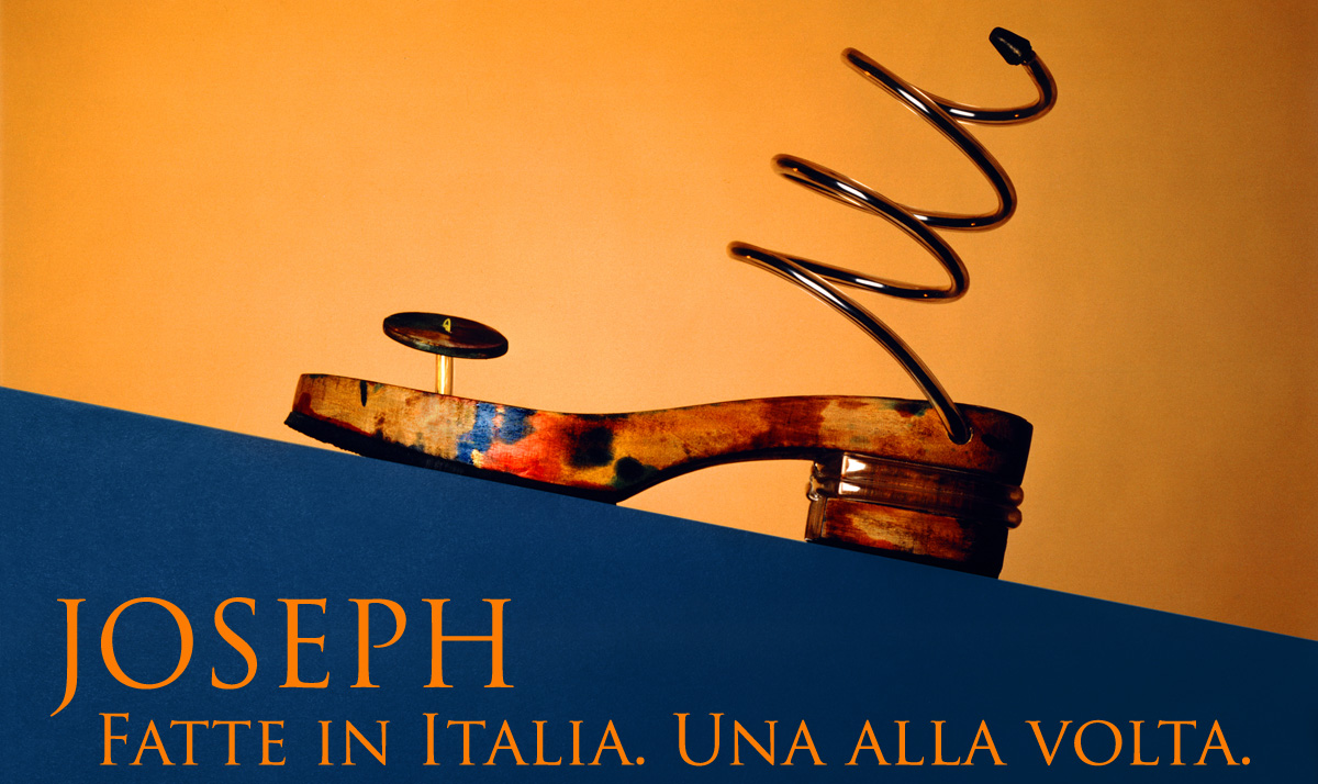 Pubblicità a cura di Luce Comunicazione, scarpe Joseph